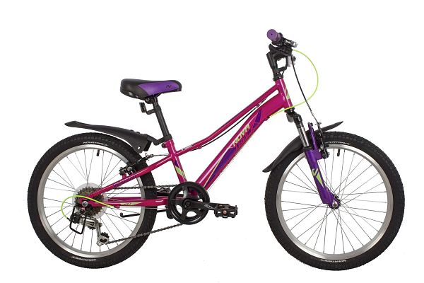 Велосипед горный Novatrack VALIANT 20" 10" 6 ск. фуксия 20SH6V.VALIANT.PN22 2022